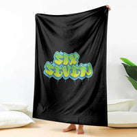 67 Meme Throw Blanket Six Seven Funny Gen Alpha Slang Saying - Wonder Print Shop