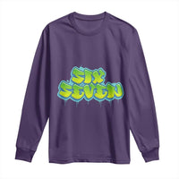 67 Meme Long Sleeve Shirt Six Seven Funny Gen Alpha Slang Saying - Wonder Print Shop