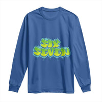 67 Meme Long Sleeve Shirt Six Seven Funny Gen Alpha Slang Saying - Wonder Print Shop