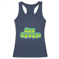 67 Meme Racerback Tank Top Six Seven Funny Gen Alpha Slang Saying - Wonder Print Shop