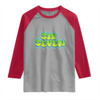 67 Meme Raglan Shirt Six Seven Funny Gen Alpha Slang Saying - Wonder Print Shop