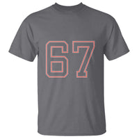 Number 67 Meme T Shirt Funny Six Seven Varsity Sports Team Jersey - Wonder Print Shop