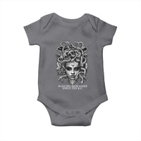 Funny Feminist Medusa Baby Onesie Making Men Hard Since 700 B.C Dark Myth Ancient - Wonder Print Shop
