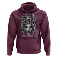 Funny Feminist Medusa Hoodie Making Men Hard Since 700 B.C Dark Myth Ancient - Wonder Print Shop
