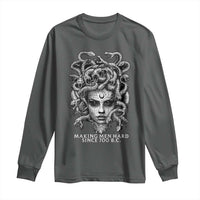 Funny Feminist Medusa Long Sleeve Shirt Making Men Hard Since 700 B.C Dark Myth Ancient - Wonder Print Shop