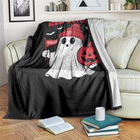 Red October Halloween Ghost Throw Blanket Philadelphia Spooky Pumpkin TS10