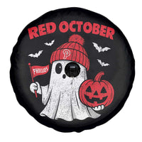Red October Halloween Ghost Spare Tire Cover Philadelphia Spooky Pumpkin TS10