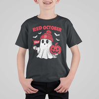 Red October Halloween Ghost T Shirt For Kid Philadelphia Spooky Pumpkin TS10