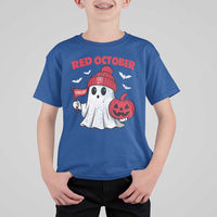 Red October Halloween Ghost T Shirt For Kid Philadelphia Spooky Pumpkin TS10