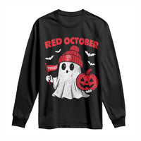 Red October Halloween Ghost Long Sleeve Shirt Philadelphia Spooky Pumpkin TS10