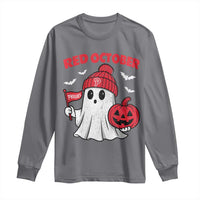 Red October Halloween Ghost Long Sleeve Shirt Philadelphia Spooky Pumpkin TS10
