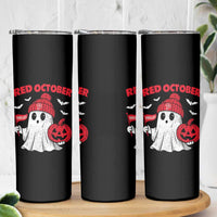 Red October Halloween Ghost Skinny Tumbler Philadelphia Spooky Pumpkin TS10