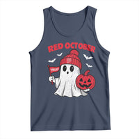 Red October Halloween Ghost Tank Top Philadelphia Spooky Pumpkin TS10