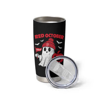 Red October Halloween Ghost Tumbler Cup Philadelphia Spooky Pumpkin TS10