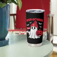 Red October Halloween Ghost Tumbler Cup Philadelphia Spooky Pumpkin TS10