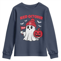 Red October Halloween Ghost Youth Sweatshirt Philadelphia Spooky Pumpkin TS10