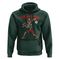 Red October Skeleton Baseball Hoodie Philadelphia Halloween Costume Funny - Wonder Print Shop