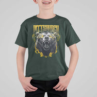 Vintage Pittsburgh T Shirt For Kid Retro Sports Fan Wild Bear Mascot Streetwear Bootleg - Wonder Print Shop