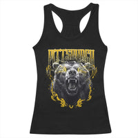 Vintage Pittsburgh Racerback Tank Top Retro Sports Fan Wild Bear Mascot Streetwear Bootleg - Wonder Print Shop