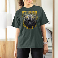 Vintage Pittsburgh T Shirt For Women Retro Sports Fan Wild Bear Mascot Streetwear Bootleg - Wonder Print Shop