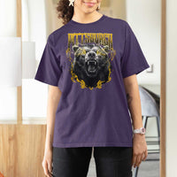 Vintage Pittsburgh T Shirt For Women Retro Sports Fan Wild Bear Mascot Streetwear Bootleg - Wonder Print Shop