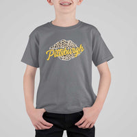 Pittsburgh Leopard Lips T Shirt For Kid Steel City Pride Woman Girl - Wonder Print Shop