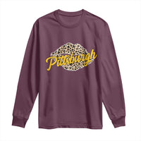 Pittsburgh Leopard Lips Long Sleeve Shirt Steel City Pride Woman Girl - Wonder Print Shop