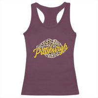 Pittsburgh Leopard Lips Racerback Tank Top Steel City Pride Woman Girl - Wonder Print Shop