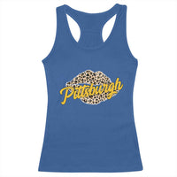 Pittsburgh Leopard Lips Racerback Tank Top Steel City Pride Woman Girl - Wonder Print Shop