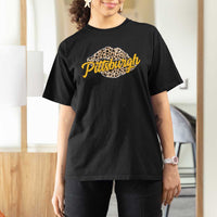 Pittsburgh Leopard Lips T Shirt For Women Steel City Pride Woman Girl - Wonder Print Shop