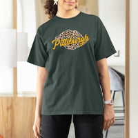 Pittsburgh Leopard Lips T Shirt For Women Steel City Pride Woman Girl - Wonder Print Shop