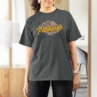 Pittsburgh Leopard Lips T Shirt For Women Steel City Pride Woman Girl - Wonder Print Shop