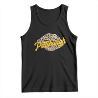 Pittsburgh Leopard Lips Tank Top Steel City Pride Woman Girl - Wonder Print Shop