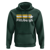 Retro Pittsburgh Hoodie Vintage Pennsylvania Stripes 70s 80s 90s - Wonder Print Shop