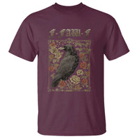 Funny F Caw F Crow T Shirt Vintage Bird Saying Adult Humor Gothic Tarot Card - Wonder Print Shop