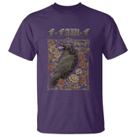 Funny F Caw F Crow T Shirt Vintage Bird Saying Adult Humor Gothic Tarot Card - Wonder Print Shop
