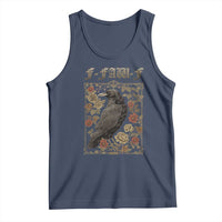 Funny F Caw F Crow Tank Top Vintage Bird Saying Adult Humor Gothic Tarot Card - Wonder Print Shop