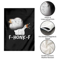 Silly Goose Meme Garden Flag Retro F-Honk-F Funny Farm Animal - Wonder Print Shop
