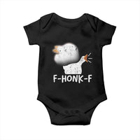 Silly Goose Meme Baby Onesie Retro F-Honk-F Funny Farm Animal - Wonder Print Shop