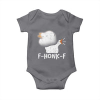 Silly Goose Meme Baby Onesie Retro F-Honk-F Funny Farm Animal - Wonder Print Shop
