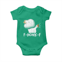 Silly Goose Meme Baby Onesie Retro F-Honk-F Funny Farm Animal - Wonder Print Shop