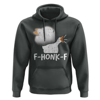 Silly Goose Meme Hoodie Retro F-Honk-F Funny Farm Animal - Wonder Print Shop