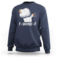 Silly Goose Meme Sweatshirt Retro F-Honk-F Funny Farm Animal - Wonder Print Shop