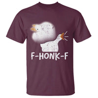 Silly Goose Meme T Shirt Retro F-Honk-F Funny Farm Animal - Wonder Print Shop