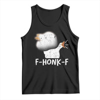 Silly Goose Meme Tank Top Retro F-Honk-F Funny Farm Animal - Wonder Print Shop