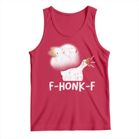 Silly Goose Meme Tank Top Retro F-Honk-F Funny Farm Animal - Wonder Print Shop