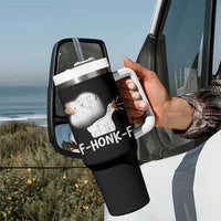 Silly Goose Meme Tumbler With Handle Retro F-Honk-F Funny Farm Animal - Wonder Print Shop