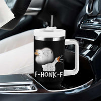 Silly Goose Meme Tumbler With Handle Retro F-Honk-F Funny Farm Animal - Wonder Print Shop