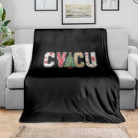 Christmas CVICU Nurse Throw Blanket Cardiovascular Intensive Care Unit Cardiac Nurse - Wonder Print Shop