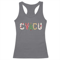 Christmas CVICU Nurse Racerback Tank Top Cardiovascular Intensive Care Unit Cardiac Nurse - Wonder Print Shop